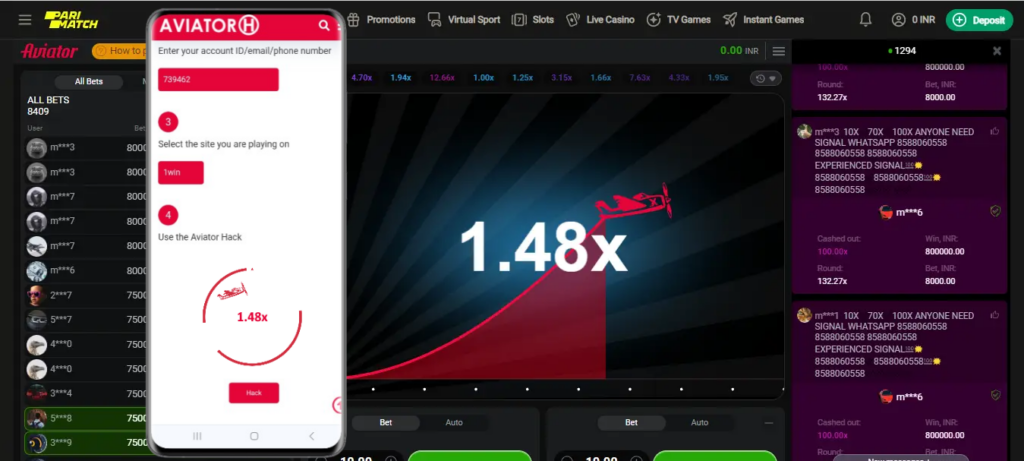 parimatch aviator hack